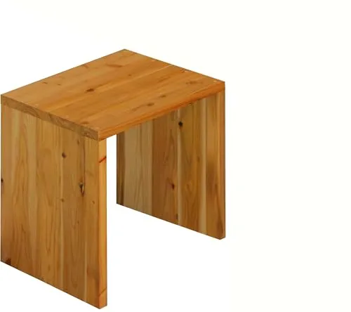 WOODPRO コの字 シェルフ 幅41cm 高さ45cm 奥行40cm ハニー色 完成品 国産杉 板厚2.8cm オープンラック ディスプレイ キッチン 棚 押し入れ収納 サイドテーブル プリンター台 受注生産