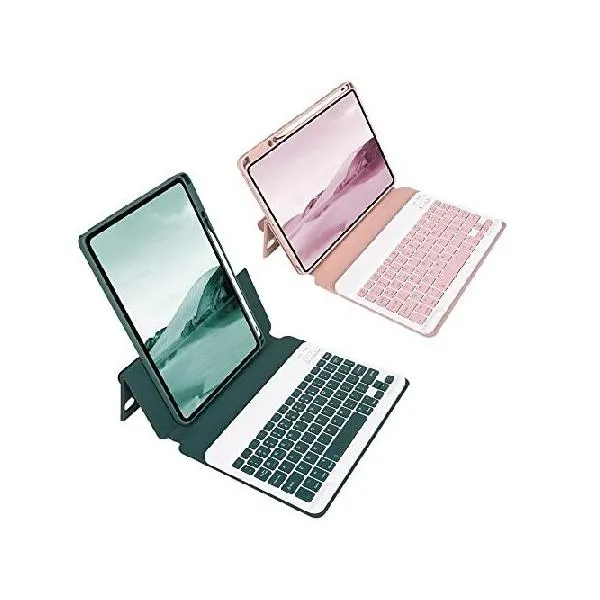 KMXDD Vertical Keyboard Case Compatible with iPad Mini 6th Generation Keyboard Case Removable Magnetic Clear Cover with Pencil Holder Slim Fo_並行輸入
