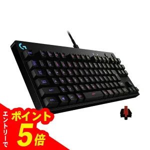 【エントリーでポイント5倍】 Logicool G PRO ゲーミングキーボード G-PKB-002LNd テンキーレス リニア
