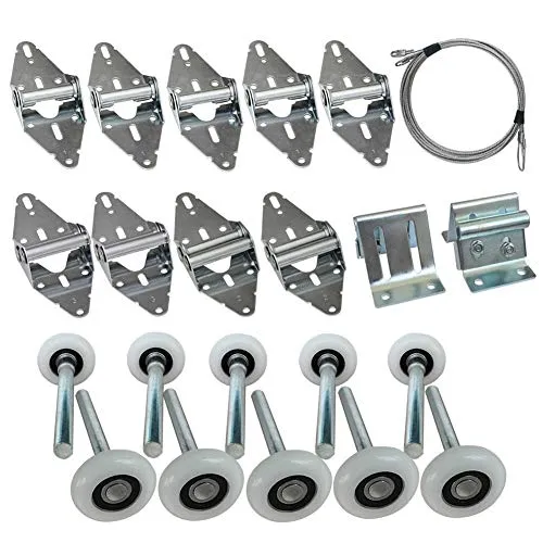 Surpass Garage ドアローラー/ヒンジ/トップブラケット/ワイヤーロープ(高さ7フィートドア用)