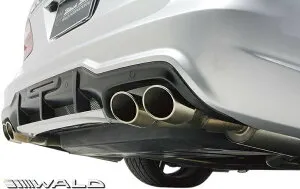 【M’s】 S211 W211 ベンツ Eクラス ステーションワゴン (2002y-2009y) WALD D.T.M SPORTS オールステンレス マフラー (OVAL117W×2) ヴァルド バルド ブラックバイソン エアロ パーツ カスタム 外装 部品 社外