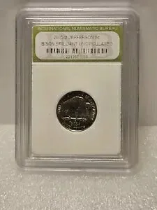 2005 D ジェファーソン バッファロー / バイソン ニッケル 5 セント コイン ブリリアント 未流通 BU