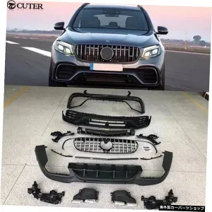 X253 Glc300 Glc63 AmgスタイルPPフロントバンパーメルセデスベンツGLC車体キット用リアバンパー X253 Glc300 Glc63 Amg Style PP Front Bumper Rear Bumper for Mercedes Benz GLC Car Body Kit【並行輸入品】