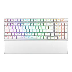 ASUS(エイスース) ゲーミングキーボード＋リストレスト ROG Strix Scope II 96 Wireless(英語配列) ホワイト STRIX/SCOPE2/96/WL/WH/SW ［有線・ワイヤレス /Bluetooth・USB］