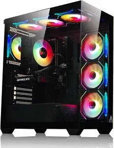 【NEWLEAGUE】生成AI、クリエイター向け、ゲーミングパソコン Ryzen 7 5700X / RTX5060TI / メモリ32GB / NVMe SSD 1TB / Windows11Pro / WPS Office ミドルタワー デスクトップパソコン