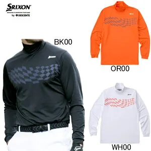 スリクソン by デサント SRIXON ストレッチ ハイネック 長袖シャツ RGMWJB11 裏起毛（フリース） メンズ ゴルフウエア 秋冬モデル
