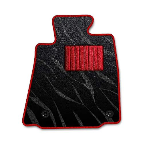 DAD ギャルソン D.A.D エグゼクティブ フロアマット DAIHATSU (ダイハツ) ALTIS アルティス 型式: AVV50N 1台分 GARSON プレステージデザインブラック/オーバーロック(ふちどり)カラー : レッド/刺繍 : 無し/ヒ