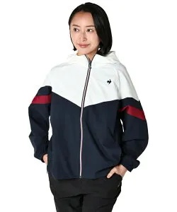 【条件達成で最大10万ポイント獲得のチャンス！4/20～4/30】ルコックスポルティフ(le coq sportif) クロスジャケット レディース サンスクリーンクロス フードFZJK LT6SJK21L