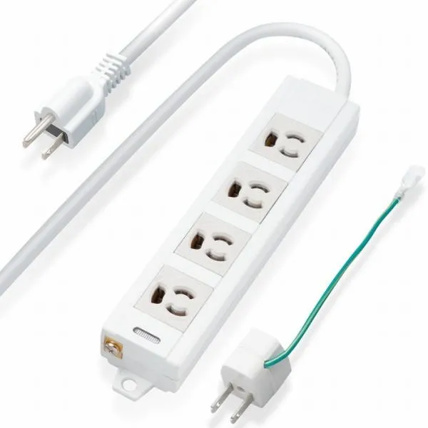 エレコム 電源タップOAタップ/コンセントタップ 4個口 3P 10m 抜ケ防止 マグネット付 T-ECOH34100NM T-ECOH34100NM 代引不可