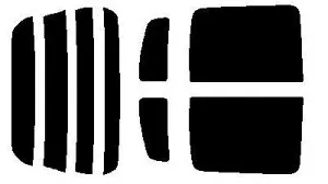 原料着色ハードコートフィルム リヤセット AZワゴン 5ドア MD11S・MD12S・MD21S・MD22S カット済みカーフィルム アイケーシー株式会社製のルミクールSDフィルムを使用