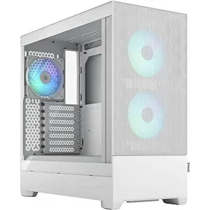 Fractal Design Pop Air RGB White TG Clear Tint ミドルタワーPCケース FD-C-POR1A-01【キャンセル不可・北海道沖縄離島配送不可】-お取り寄せ品- 4537694285797-ds