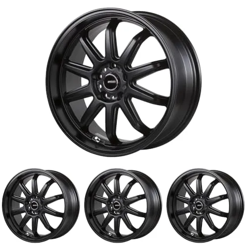 5ZIGEN FIREBALL RR アルミホイール 4本セット 18inch×7.5J +47 PCD100-5穴 マットブラック FIR8754750MB