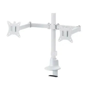 【代引不可】モニターアーム（デュアル・ロングアーム・薄型ショートクランプ） サンワサプライ CR-LAC216W