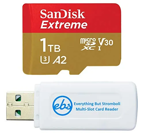 SanDisk Extreme 1TB 携帯電話用メモリーカード Samsung Galaxy S20 S20+ S20 Ultra 5G S10+ S10e S10 (SDSQXA1-1T00-GN6MN) Stromboli SD & Micro SD