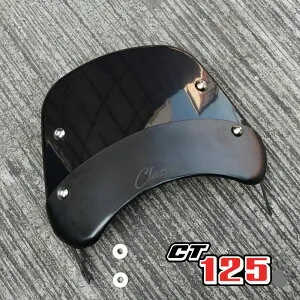 ホンダ ハンターカブ CT125用ウインドシールド ブラック CT100 / Windshield black (Classic) Diabolus by K-SPEED（旧Diablo Custom Works）For CT125 JA55 JA65
