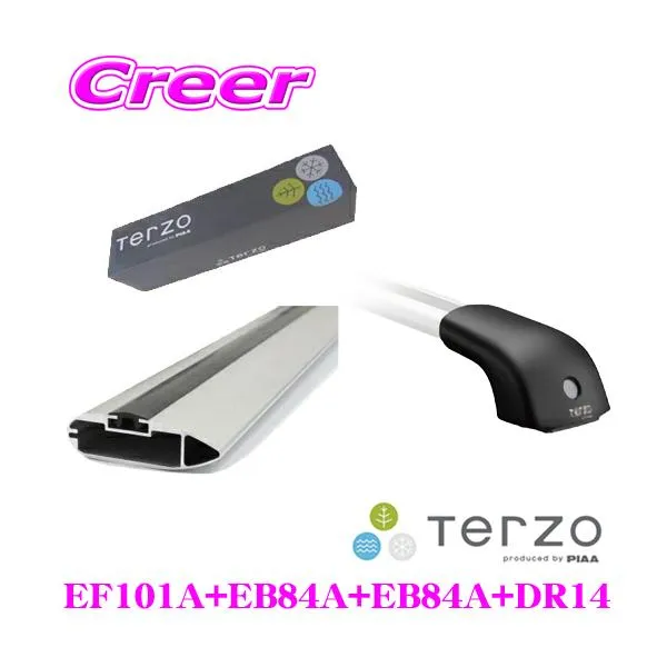 TERZO テルッツオ マツダ CWEAW / CWEFW / CWFFW プレマシー用 エアロルーフキャリア取付4点セット 1台分 ボルトオン