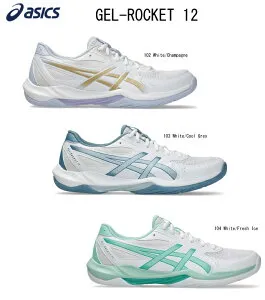 【※即納可】シューズ アシックス asics ASICS 1073A080 GEL-ROCKET12 幅 STANDARD バレーボールシューズ バレーボール 靴 バドミントン バドミントンシューズ ハンドボールシューズ 体育館シューズ 内