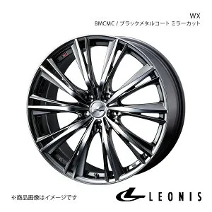 LEONIS/WX レガシィB4 BM系 ホイール 1本 0033888【17×7.0J 5-100 INSET47 BMCMC(ブラックメタルコート ミラーカット)】