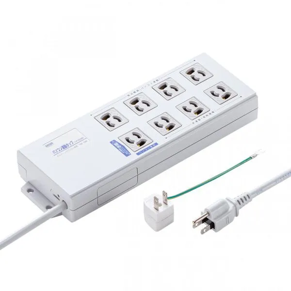 パソコン連動タップ(3P8個口・2m・マイコン連動) SANWA SUPPLY (サンワサプライ) TAP-RE2MN