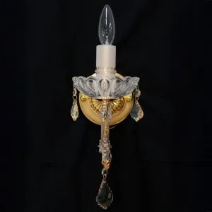 輸入照明 Crystal Luce 3 クリスタルブラケット ダイニング リビング オフィス 寝室 (1039)W174-1PG