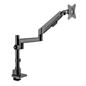 グリーンハウス 液晶ディスプレイアーム ガススプリング クランプ／グロメット式 GH-AMEP1-BK