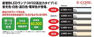 直管形LEDランプ Hf32高出力タイプ◆昼白色 5000K◆LDL40TN/31/35-H2 LDL40TN/23/35-H 10本セット