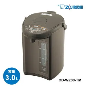 [4/25限定 最大100%ポイントバック] マイコン沸とう電動ポット 3.0L メタリックブラウン ZOJIRUSHI 象印マホービン CD-WZ30-TM