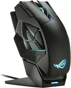 ASUSTek ゲーミングマウス ワイヤレス ROG Spatha X MMO 19,000dpi 12個プログラムボタン デュアルモード接続 最大67時間 ROGマイクロスイッチ