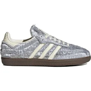adidas アディダス メンズ スニーカー 【adidas Samba OG Caroline Hu Satin Silver Metallic】 サイズ US_7(25.0cm) Silver Metallic/Cream White/Gum 5