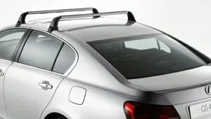 【190系LEXUS GS】レクサスロゴマーク入り ルーフラック 2本セット 海外仕様純正アクセサリー