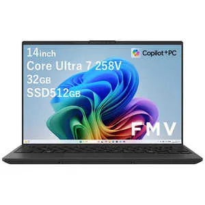 富士通 FUJITSU ノートパソコン FMV Note U [ 14型 / Win11 Home / Core Ultra 7 / メモリ32GB / SSD512GB / Office ] ピクトブラック FMVUASK1BA