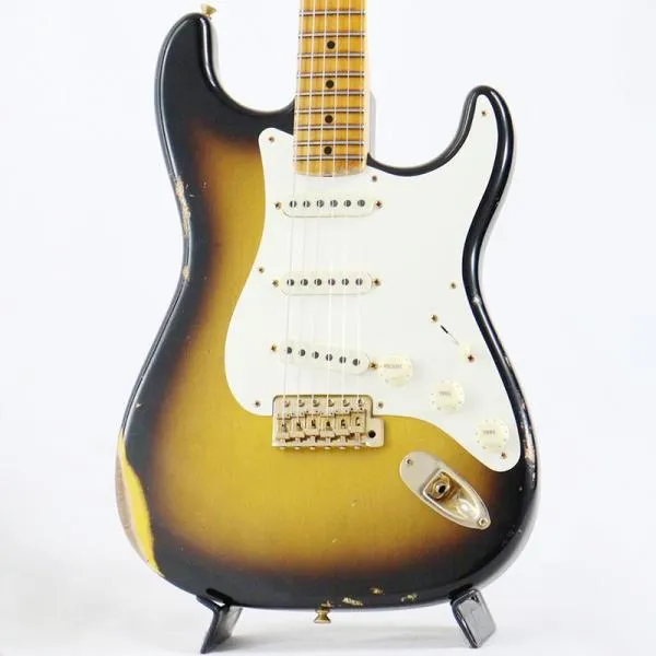 Fender Custom Shop 2023 Spring Event Limited Edition 1957 Stratocaster Relic (Faded/Aged 2-Color Sunburst w/ Gold Hardware) [SN.CZ57...