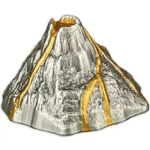 VOLCANO 3D 2023 50 Vatu 5オンス 純銀 アンティークコイン - バヌアツ