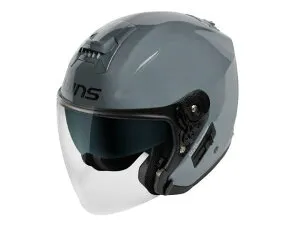 WINS ウインズ ジャパン G-FORCE SS JET typeC ジェットヘルメット アッシュグレー Lサイズ(58-59cm)