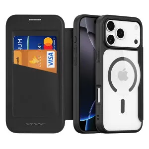 NODALA iPhone17 Pro Max 用 ケース 手帳型 背面クリア MagSafe対応 アイフォン17プロマックス ケース 財布型 携帯カバー いphone17ProMax スマホケース ワイヤレス充電対応 マグネット式 マグセーフ カー