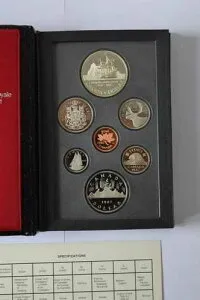 カナダ 1987年 プルーフセット 7枚セット 1ドル銀貨コレクション