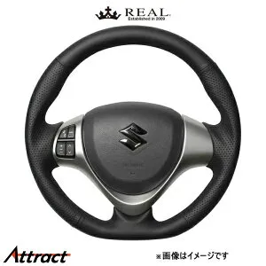 レアル ステアリング オリジナルシリーズ(オールレザー)ワゴンR MH34S/MH44S MR31-LPB-BK REAL