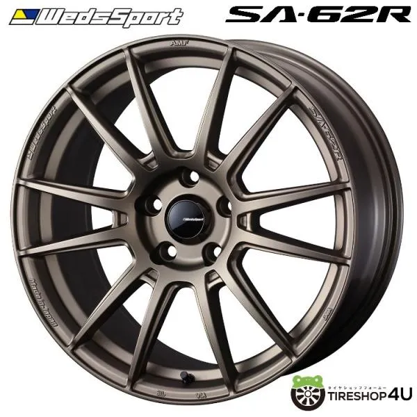 4本購入で送料無料 Weds Sport SA-62R SA62R 17x7.0J 5/100 +45 EJ-BRONZEII イージェーブロンズツー 1本価格 【代引き不可】