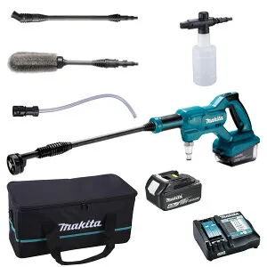 マキタ(makita) MHW180DZ 洗浄機フルセット 18V充電式洗浄機＋ペットボトルアダプター＋アングルノズル＋ホイールブラシ＋BL1860Bバッテリー＋DC18RF急速充電器＋ツールバッグ※