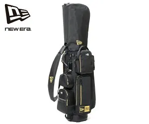 ＼全品エントリーで+P10倍！／【選べるノベルティ付】 NEW ERA ニューエラ キャディバッグ （カラー：ブラック×ゴールド） 13534661 | ゴルフバッグ キャディーバッグ ブランド メンズ レディー