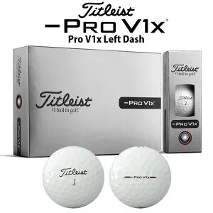 タイトリスト 2026 プロV1x レフトダッシュ Titleist －PRO V1x Left dash Golf Ball ゴルフボール 1ダース(12球入り) ホワイト 高初速 高弾道 [2026年モデル]