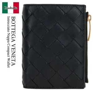 【数量限定・在庫限り・早い者勝ち！】 ボッテガ・ヴェネタ / Bottega Veneta Intrecciato Nappa Compact Wallet / 742330 VCPP3 / 742330 VCPP3 8425 / 742330VCPP3 / 742330VCPP38425 / 折りたたみ財布