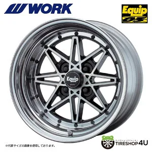【最大P25倍】 4本以上で送料無料 新品 アルミホイール 1本価格 15インチ 7J WORK Equip03 15×7.0J 4/100・114.3 （+35/+22/+10/-3/-16/+45/+32/+20/+7/-6） BP ブラックカットクリア ワーク エクイップ 03 3PC ステッ