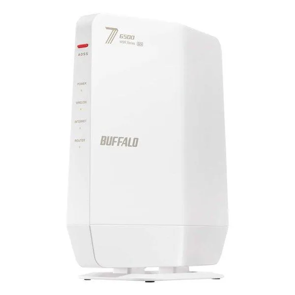 BUFFALO バッファロー Wi-Fi 7 11be 対応デュアルバンドWi-Fiルーター 5764+688Mbps AirStation ホワイト WSR6500BE6P/DWH(2663314)