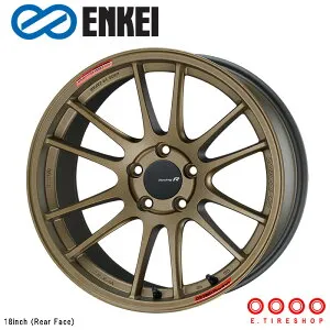 ENKEI GTC01RR 18×11J PCD114.3 5H INSET+16 ボア径φ75 STD FACE:R チタニウム ゴールド (TG) 18インチ ホイール単品 1本 エンケイ レーシング レボリューション