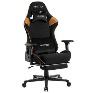ルームワークス ゲーミングチェア ［W720xD720xH1205?1275mm］ VESTEX S2FTシリーズ(フットレスト付き) ブラウン VES-S2FTBR
