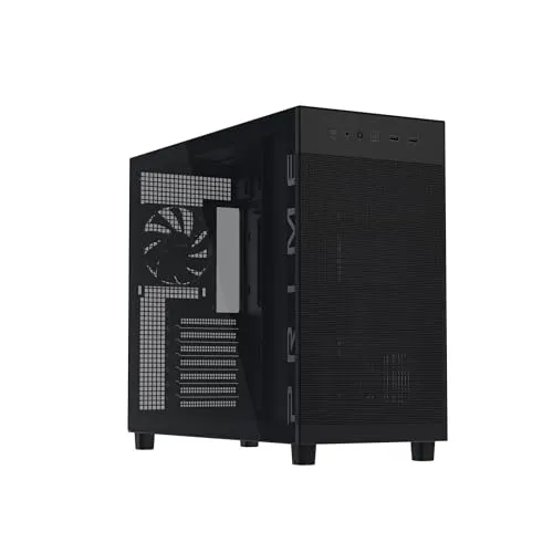 ASUS Prime AP303 ATX PCケース最大360mmグラフィックカード ATX 電源ユニット対応 強化ガラスパネル PRIME AP303 TG BLACK 黒 国内正規代理店品