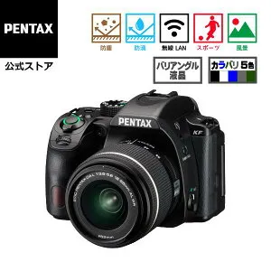 【公式店】PENTAX KF DAL18-55WRレンズキット ブラック（ペンタックス デジタル一眼レフカメラ APS-C Kマウント 防塵防滴 ペンタックスストア）