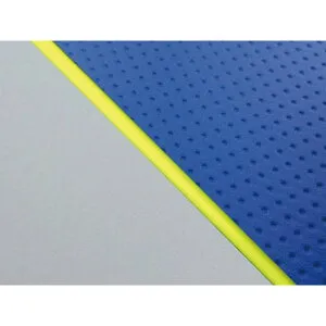 グロンドマン W650（99年 EJ650A1/C1） グロンドマン国産シートカバー 張替（エンボスブルー/グレーライン） W650 仕様 黄パイピング GH5557KC267P100