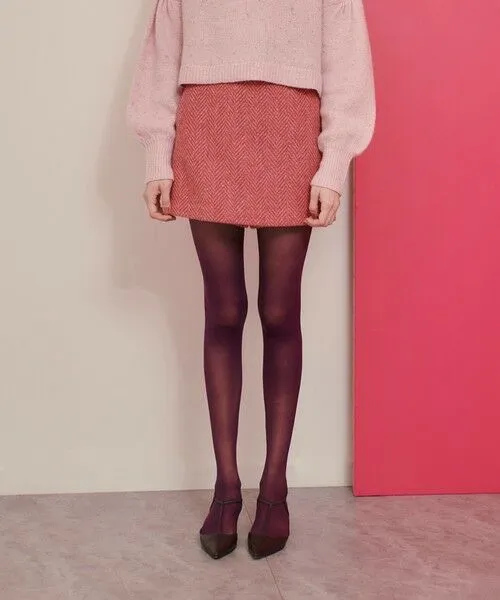 allureville/アルアバイル 【LOULOU WILLOUGHBY】MAGEE ヘリンボンスカンツ ピンク (41) 02(M)